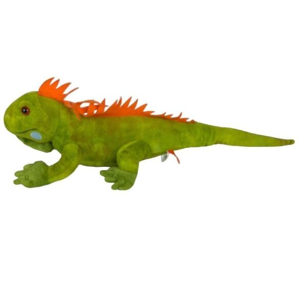 Wild Republic Iguana Plush Stuffed Animal Bearded Dragon Lizard Green 24 inch - Picture 2 of 9